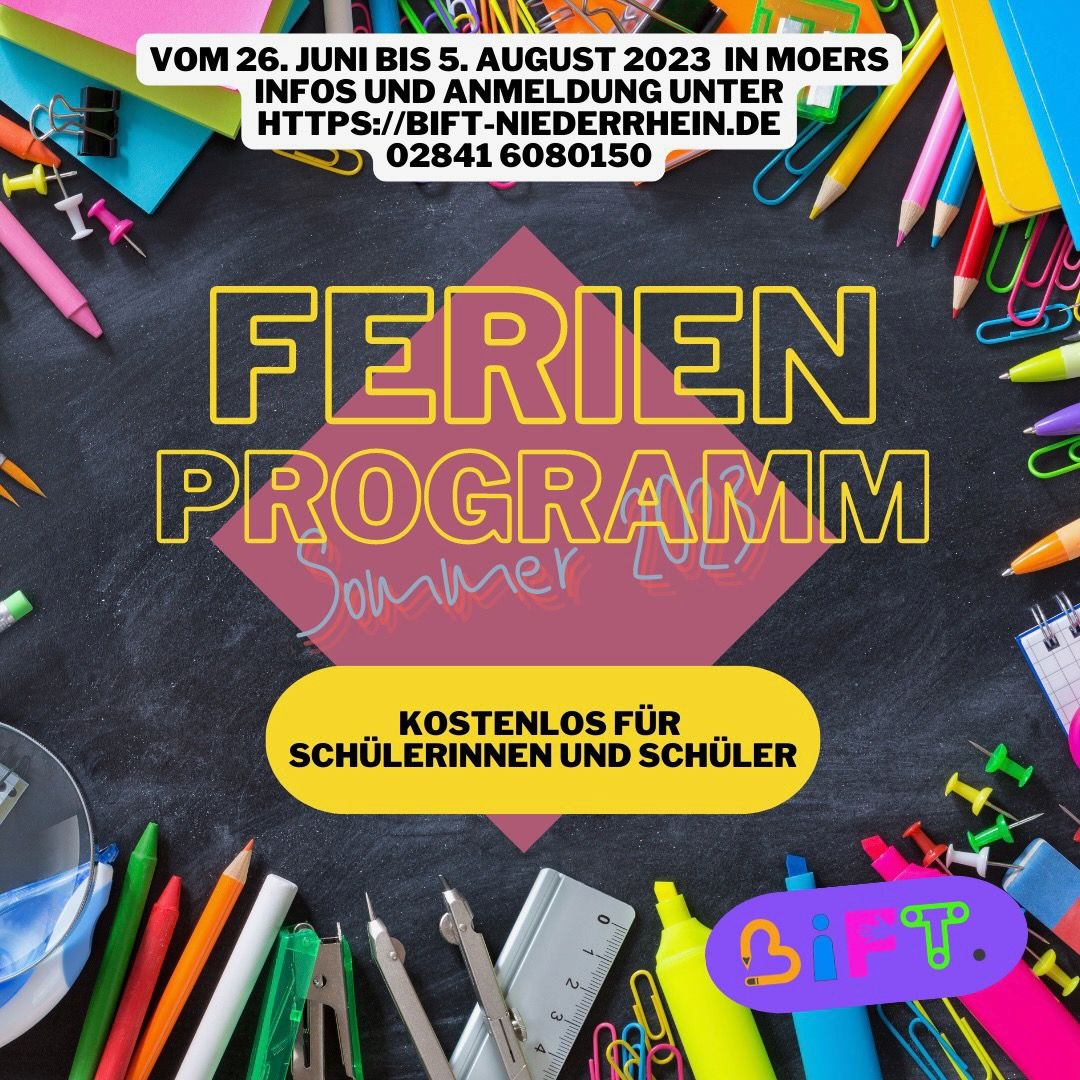 Ferienprogramm Sommer 2023 - Jetzt anmelden!