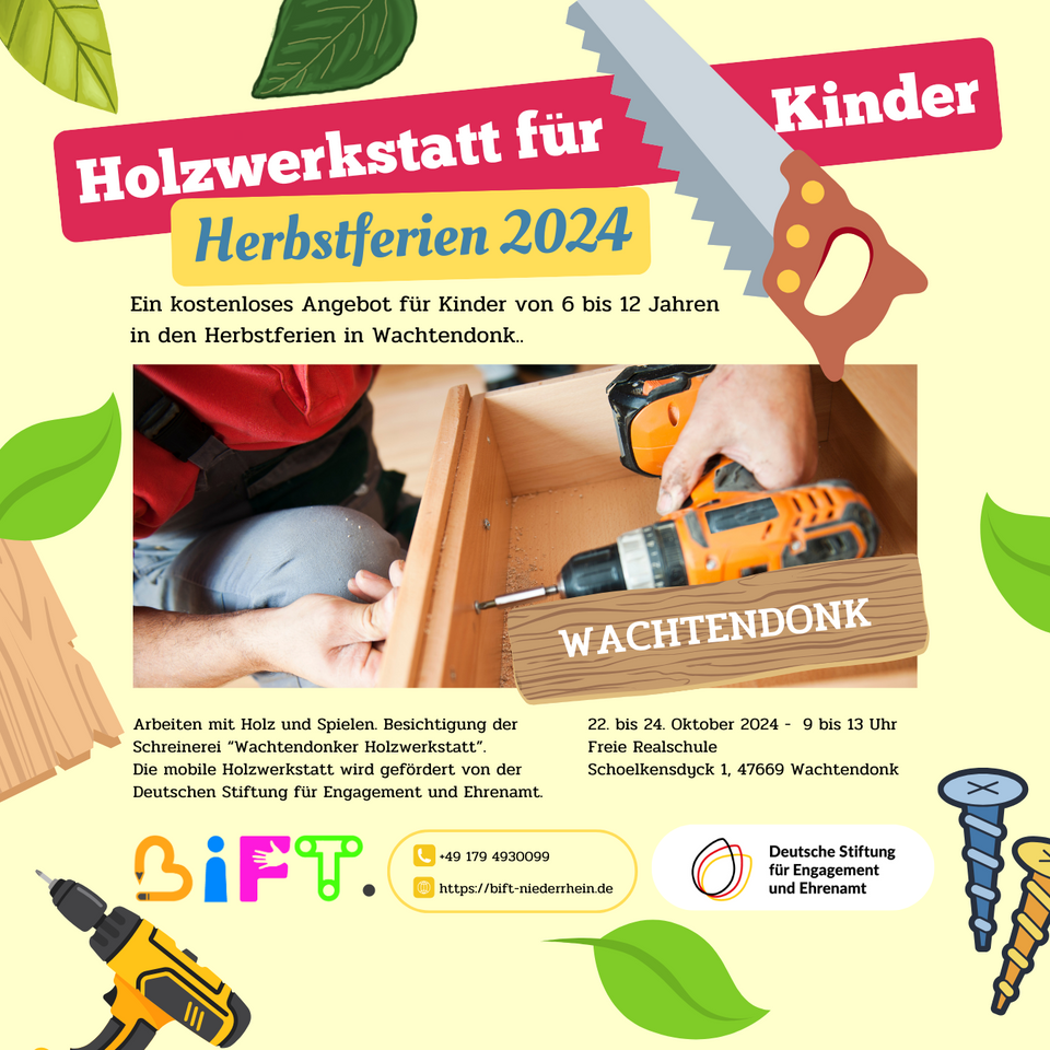 Mobile Holzwerkstatt in Wachtendonk